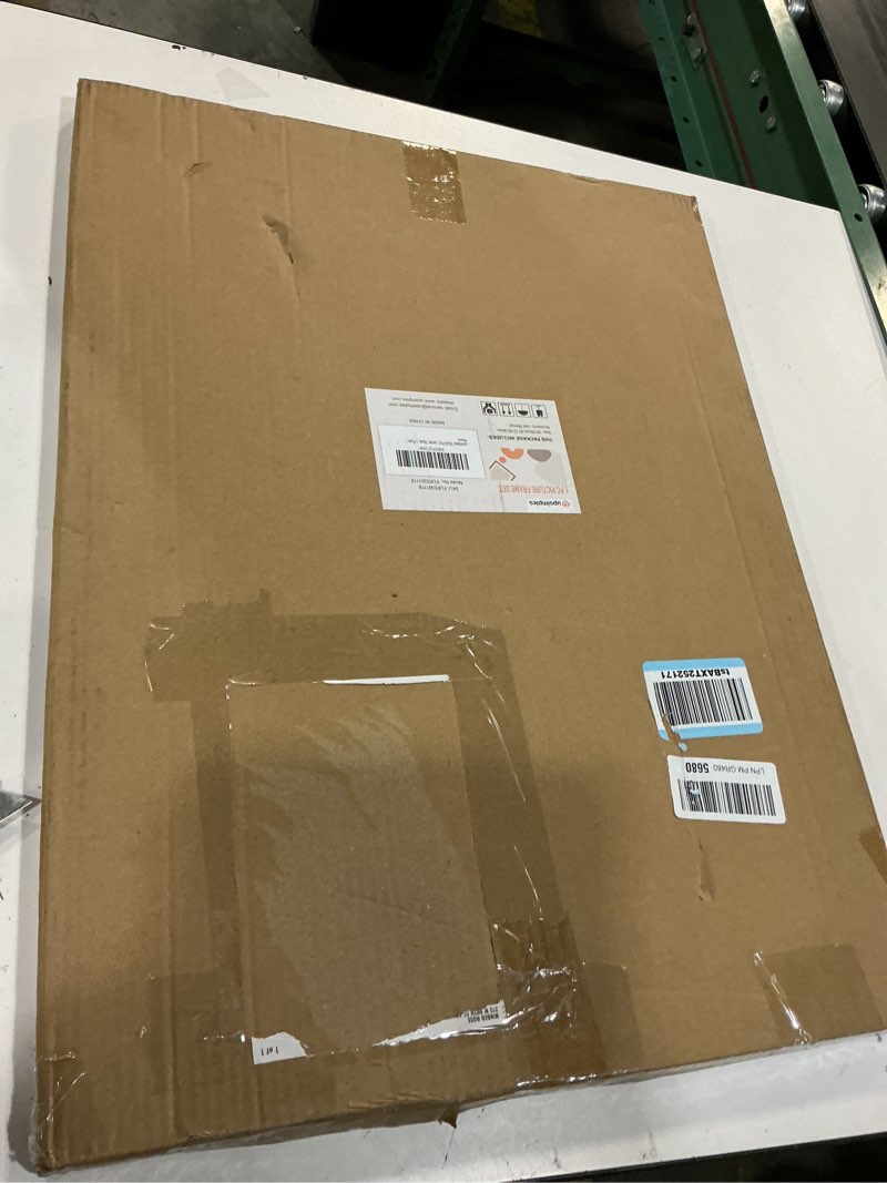 Condition photo showing New/Like New for upsimples 18x24 picture frame, display pictures 16x20 with mat or 18 x 24 without, wall hanging poster frames, black, 1 pack black 18x24