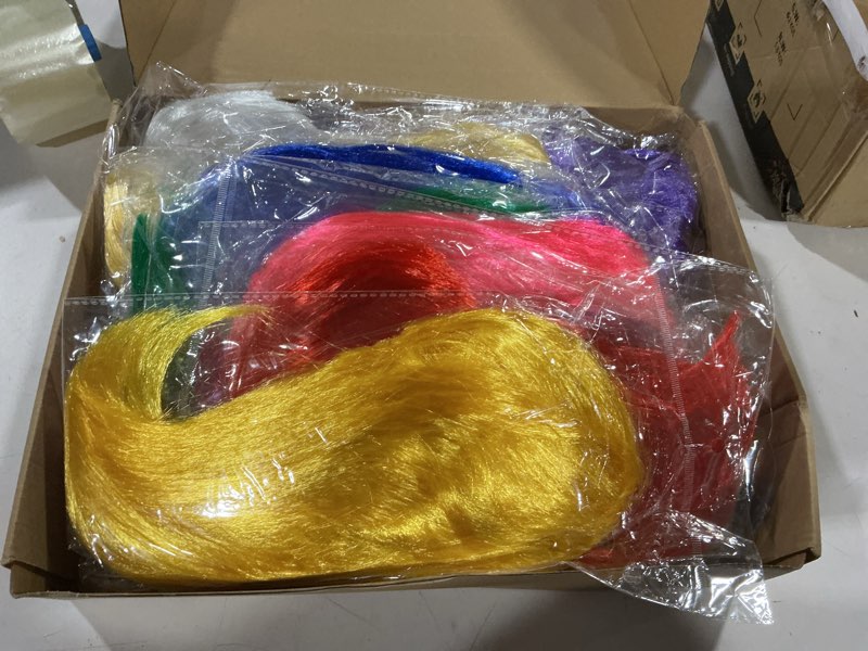 Condition photo showing Good Condition for plulon 12pieces colorful wigs, party wigs and sunglass set, neon short bob wig sunglass pack costume colorful cosplay wig daily party hairpieces bachelorette halloween costume 12 colors short