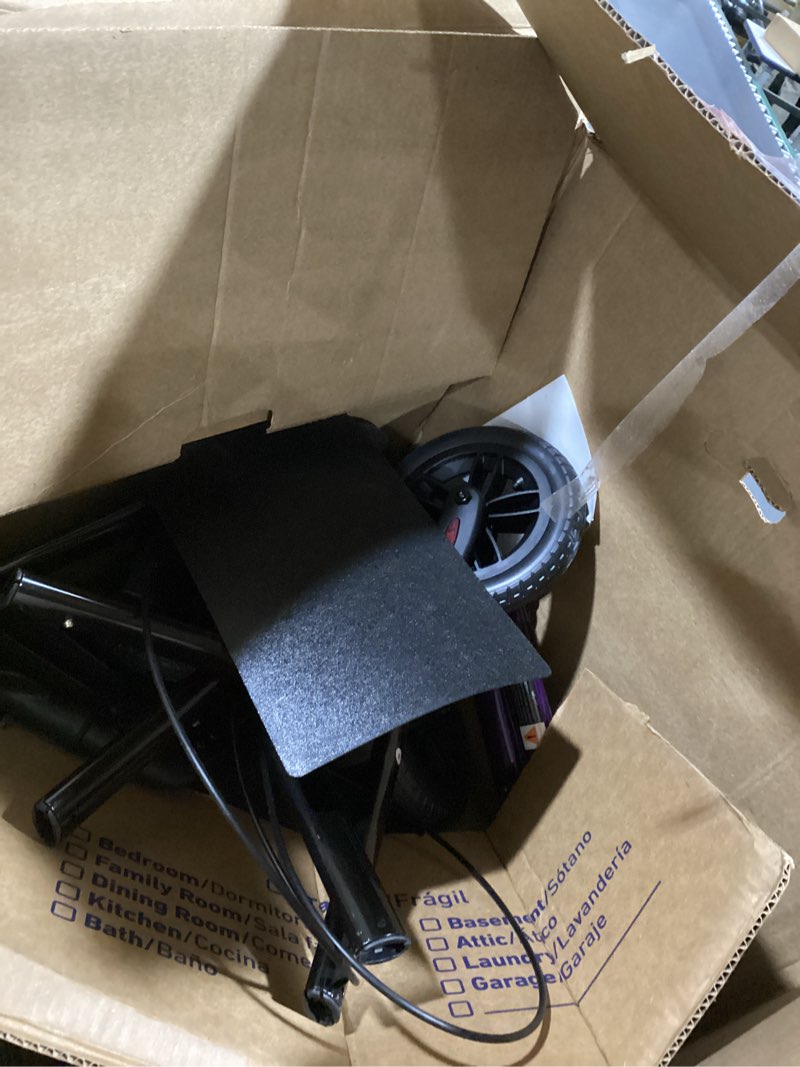 Condition photo showing Good Condition for Rollator Walker with Seat and Brakes, 300 lbs Adults Bariatric Walker for Seniors with Extra Wide Backrest, Lightweight Folding Adjustable Height, All Terrain Rolling Walker 8 Inch 4 Wheels Purple-all Terrain(8 Inch Wheels)