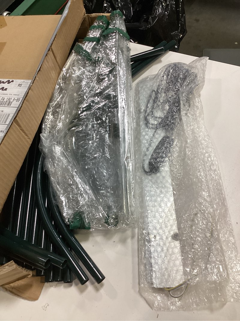 Condition photo showing As Is for meonum mini greenhouse with grow light, 51.18 "l x 25.59" w x 21.65" h portable greenhouses waterproof uv-resistant for indoor/outdoor seed starting(dome shape) 51.18 "l x 25.59"w x 21.65"h dome shape