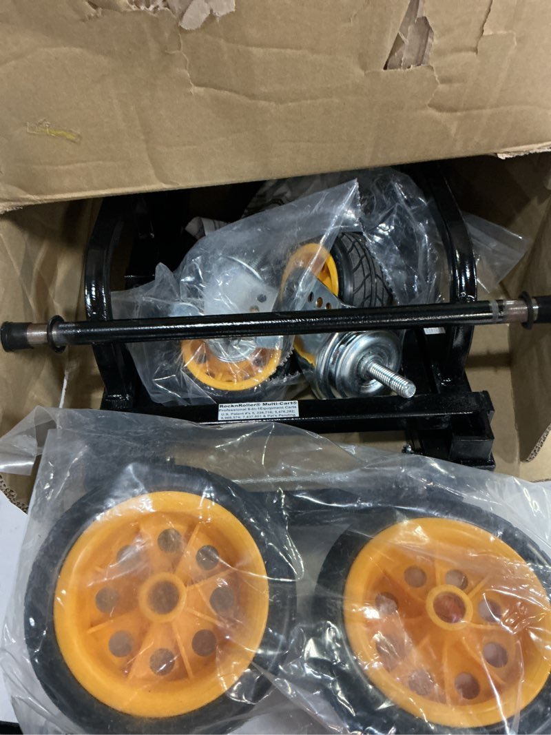 Condition photo showing Good Condition for rock-n-roller r2g (micro ground glider) 8-in-1 folding multi-cart/hand truck/dolly/platform cart/26" to 39" telescoping frame/350 lbs. load capacity, black ground glider multi-cart