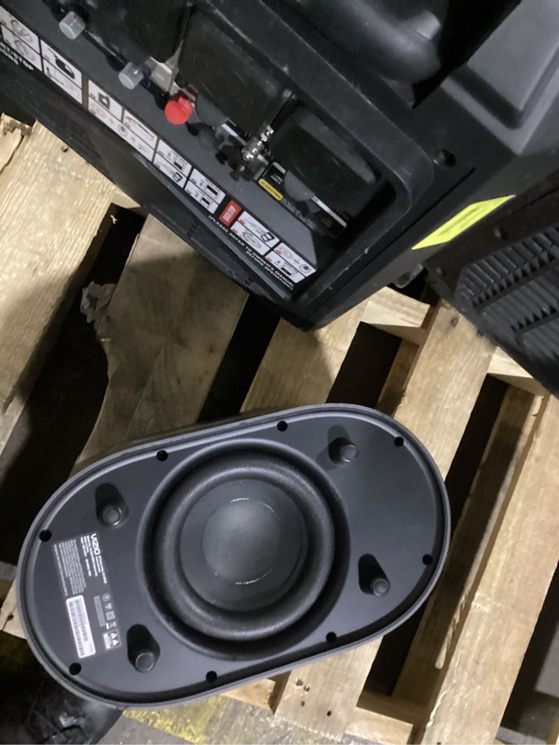 Condition photo showing As Is for vizio wireless subwoofer