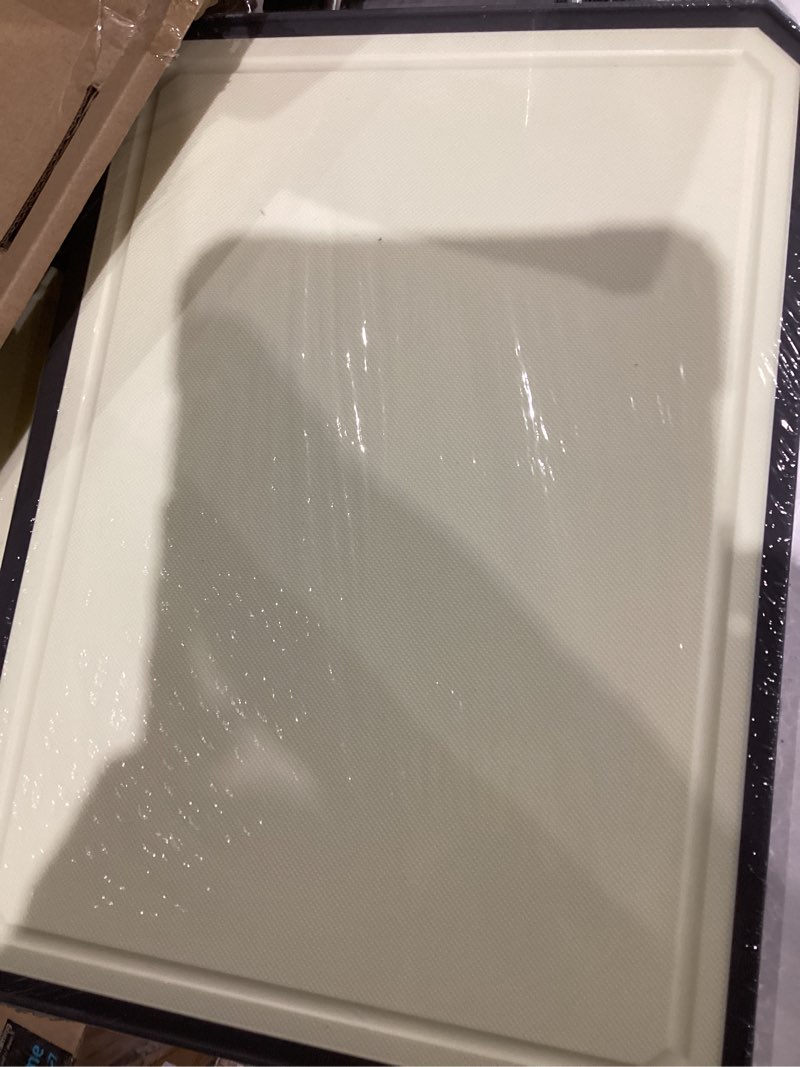 Condition photo showing Good Condition for snowclad stainless steel cutting board,double sided steel cutting board set for kitchen,stainless steel/wheat straw pp large for meat,dishwasher safe [16 * 11+12 * 8.3 inch] set of 2