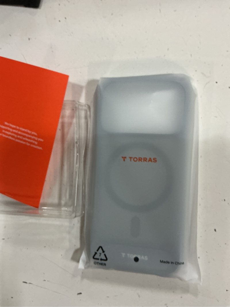 Condition photo showing New/Like New for torras for iphone 17 pro case with strong magnetic & stand, fit for magsafe, mil-grade protection, built-in kickstand, camera control, translucent shockproof slim 17 pro cover ostand, deep blue blue-17 pro for iphone 17 pro 6.3”