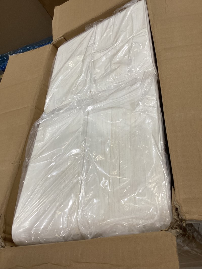 Condition photo showing New/Like New for vplus 500 pack 5 compartment plates, 100% compostable paper plate, 10.25x8.5 inch disposable school lunch trays, eco-friendly bagasse plates for school lunch, buffet, and party, perfect for kids 5 compartment white 500