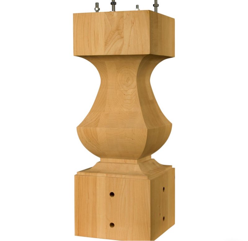 dining table base only WALNUT (box 2 of 2)