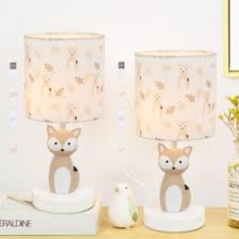 Lampwell Astronaut LED Table Lamps with USB Port DC5V,Set of 2,Light Brown Kids Table Lamp,Night Lig