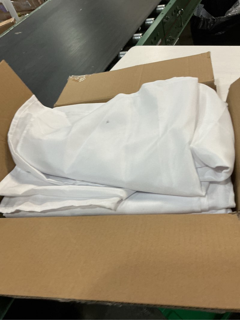 Condition photo showing Good Condition for sancua white table cloths rectangle, 8 pack tablecoths for 6 foot tables - washable polyester fabric table cover for wedding, birthday party, banquet reception, 54x108 inch white 8 pack 54x108 inch