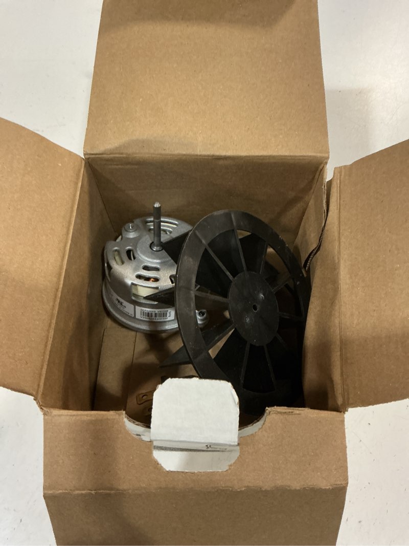 Condition photo showing As Is for broan-nutone 50 cfm fan motor & blower wheel