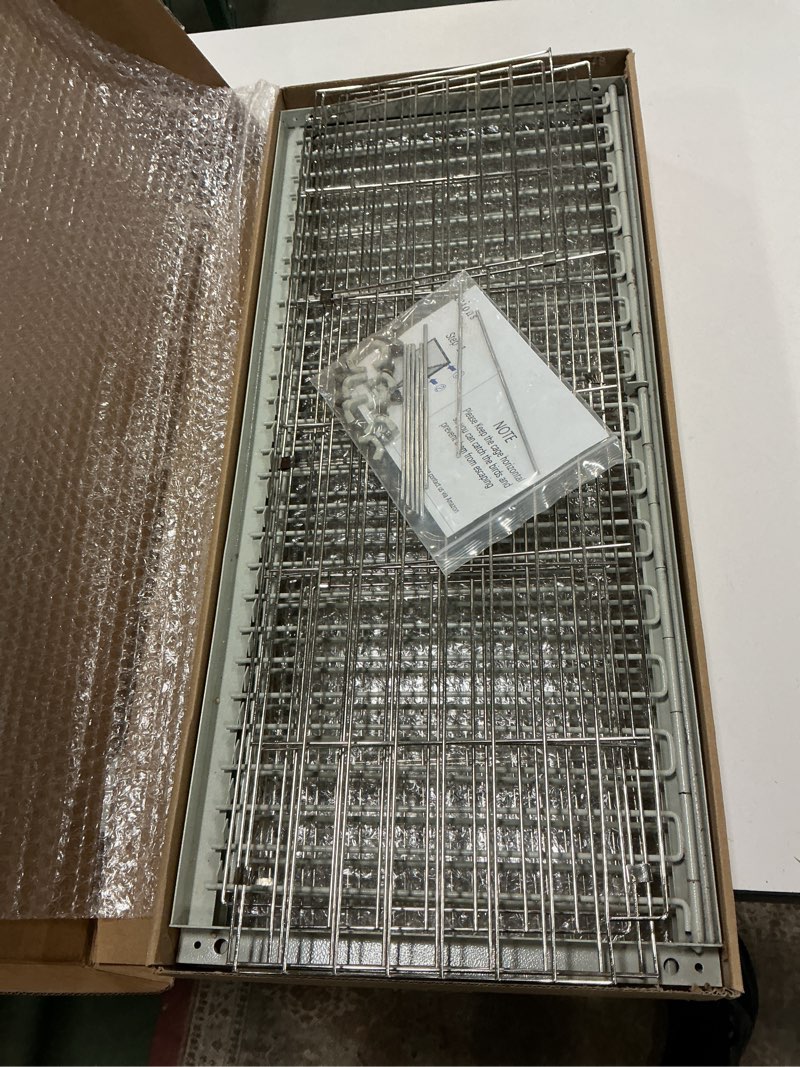 Condition photo showing As Is for Pigeon Trap Cage with Escape-Proof Design – Auto Bird Trap Cage for Pigeons and Small Birds | Multi-Catch Pigeons Birds Traps for Sale with Well Anti-Rust Baking Paint- L Size 23.8"L x 23.8W x 10.25"H