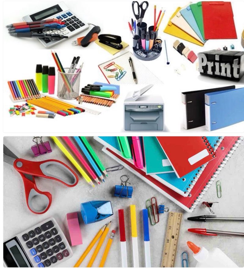 assorted lot of office and school supplies 