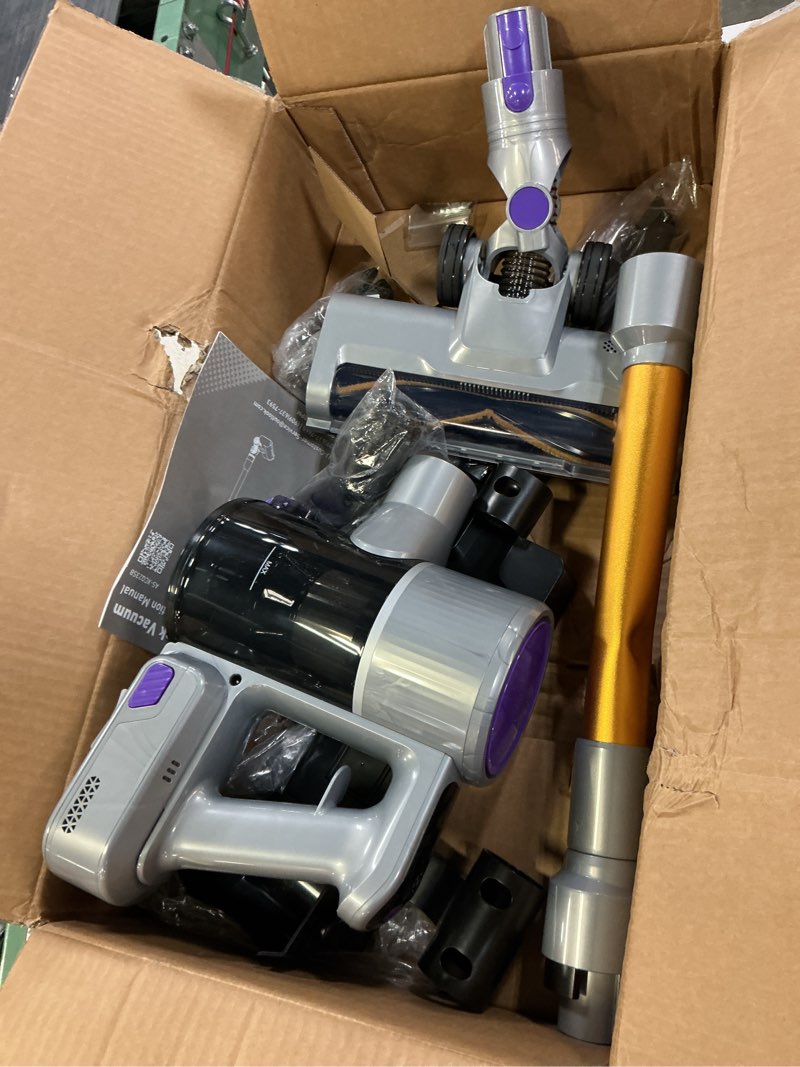 Condition photo showing As Is for NEWBULIG Cordless Vacuum Cleaner, Lightweight Stick Vacuum for Home with Anti-Tangle and LED Lights,