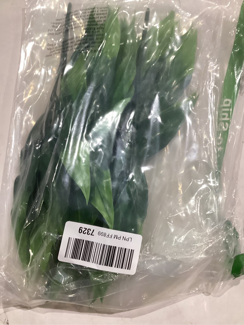 Condition photo showing Good Condition for 4PCS Artificial Greenery Stems - 13.7" Lifelike Faux Greenery Stems with 21 Lucky Bamboo Green Leaves, Uv Resistant Fake Grass for Vases Centerpiece Shelf Garden Office Table Christmas Decor