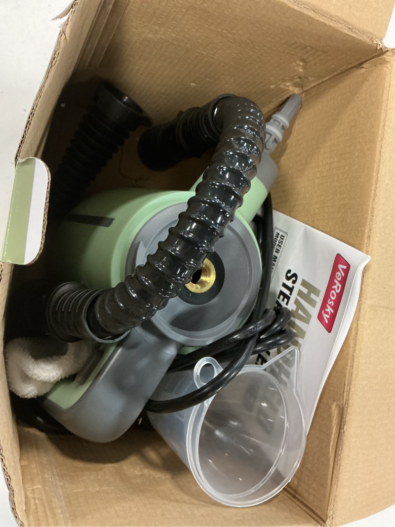 Condition photo showing Good Condition for Steam Cleaner for Bathroom & Kitchen, Handheld High Temp Steam Cleaner with Safety Lock, Chemical-Free Steamer for Deep Cleaning Tile, Grout, Shower, Stove & Sink, 10 Accessories for Home, Couch & Car