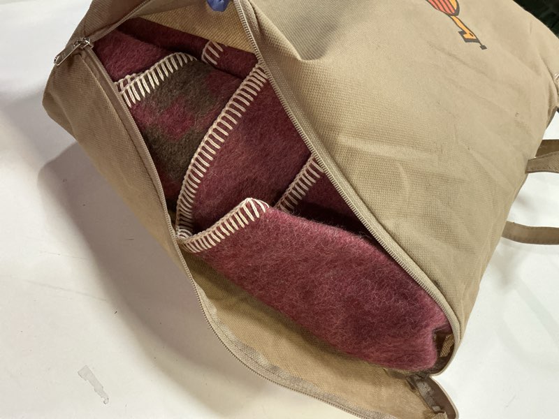 Condition photo showing Good Condition for Inca Wall - Thick Alpaca Wool Blanket Heavyweight Camping Outdoors Indoors Soft Peru Twin Size New Ethnic Design (Soft Wine/Brown, Twin Size) Soft Wine/Brown Twin