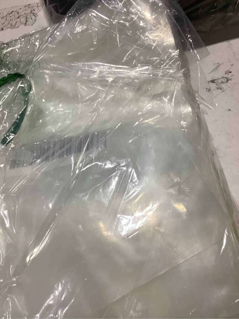Condition photo showing As Is for chamber vacuum sealer bags,12"x14" 200 pcs pre-cut chamber machine pouches,heavy duty chamber vacuum bags for commercial sealer,food storage,meal prep,sous vide,meat cheese goods, bpa free