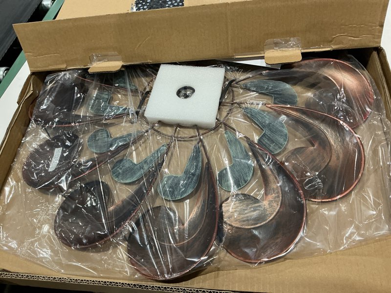 Condition photo showing Good Condition for wind spinners for yard and garden large, 84 inch wind spinners outdoor metal, wind sculptures & spinners birthday gifts for family or friends(classical flower) nordic classic