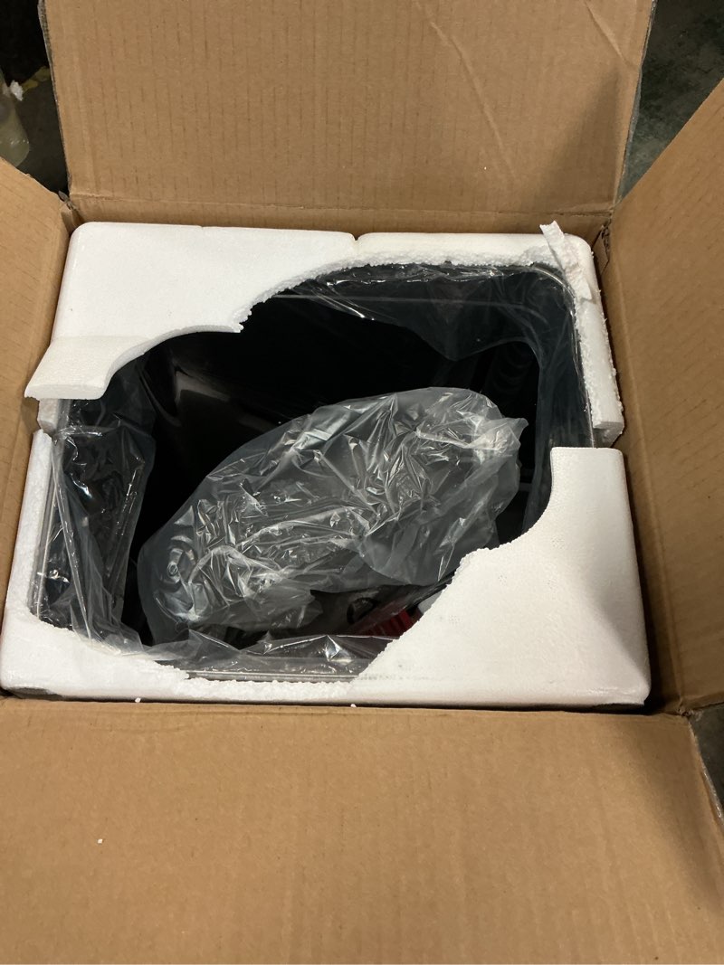 Condition photo showing As Is for iTouchless 50 Liter / 13 Gallon Kitchen Trash Can with Lid & Odor Filter – Motion Sensor Stainless Steel Garbage Bin for Home, Office, or Garage – Slim, Large Capacity Design Brushed Silver