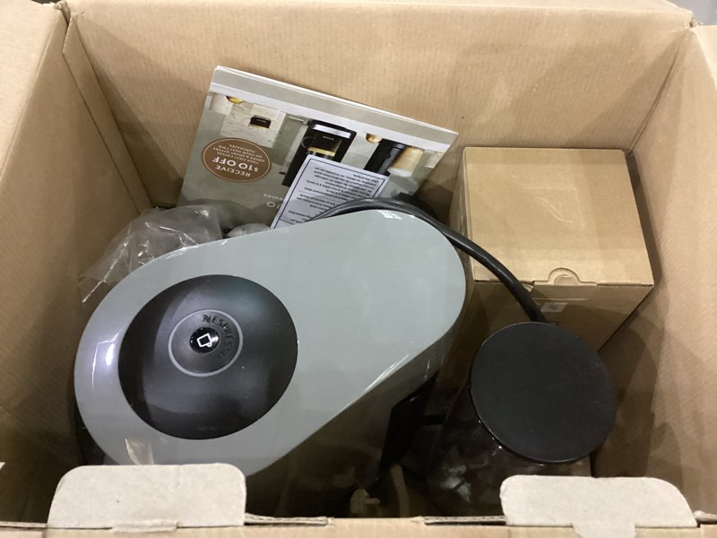 Condition photo showing As Is for De'Longhi Nespresso Vertuo Plus Coffee and Espresso Maker by De'Longhi, Grey with Aeroccino Milk Frother Machine + Frother Gray