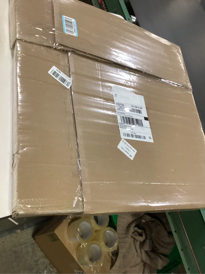 Condition photo showing New/Like New for 30 Inches Extra Large Round Black Walnut Wood Ottoman Tray with Handles, Serve Tea, Coffee, Classic Circular Wooden Decorative Serving Tray 30"