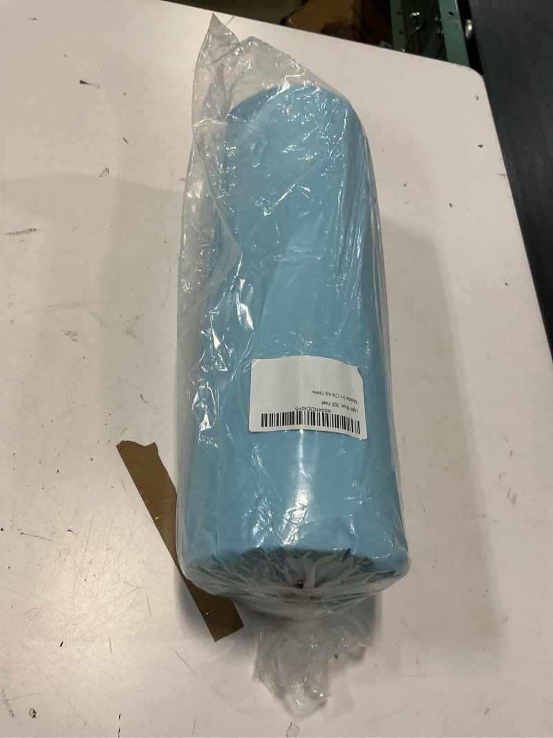 Condition photo showing New/Like New for Plastic Table Cloth,300 Feet X 54 Inch Plastic Table Cover Roll Premium Disposable Tablecloth for Picnic, Party, Banquet, Birthday, Wedding, Anniversary (Light Blue) Light Blue 3600" x 54" (Rectangular)