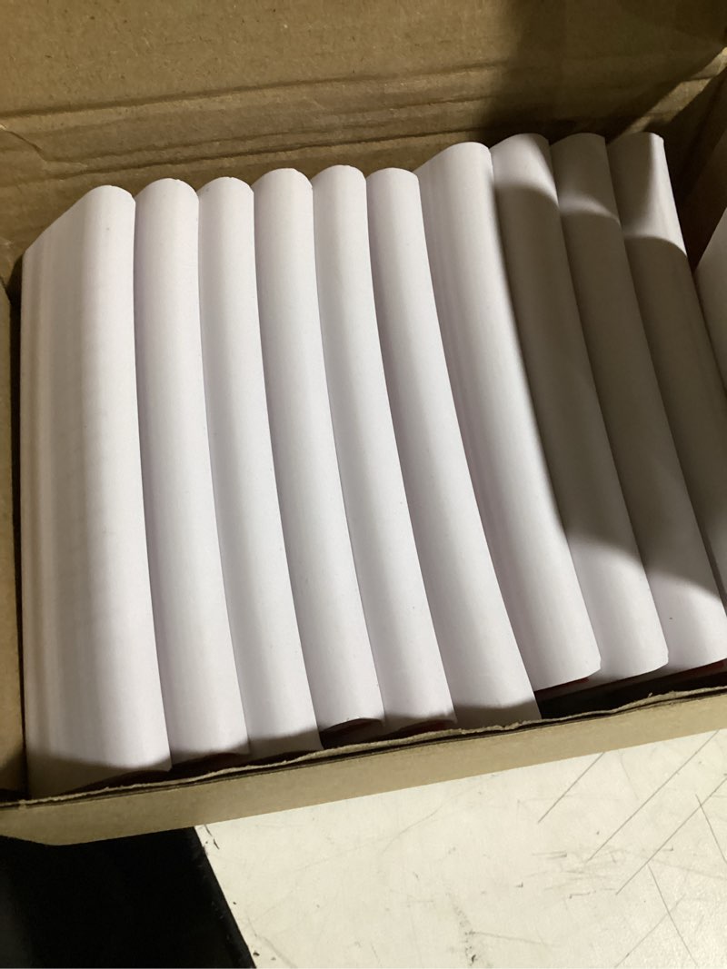 Condition photo showing New/Like New for 10PCS Baseboard Corner Blocks Wall Base Moulding Trim, Flexible Molding Self Adhesive Wall Trim Peel and Stick Trim Baseboard Corner Protectors Baseboard Covers, White 3.94(L) x 1.37(W) inch