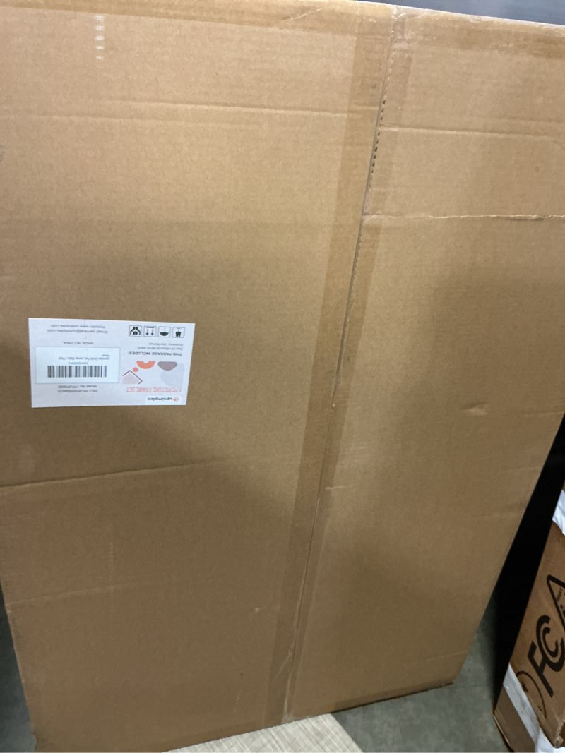 Condition photo showing Good Condition for upsimples 24x36 Poster Frame, Display Pictures 20x30 with Mat or 24 x 36 Without, Wall Hanging Picture Frames, Black, 1 Pack Black 24x36