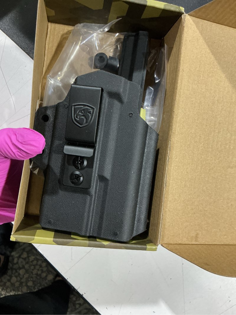 Condition photo showing Good Condition for iwb holster compatible with glock 19 (gen 3/4/5) with flashlight, 19x, 44, 45, 23, 32 with light concealed carry holster with concealment claw ideal for appendix inside waistband