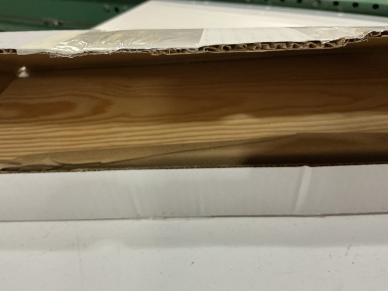 Condition photo showing New/Like New for solid pine wood floating shelves - set of 2 (natural color) - 24x6.7x1.2 inch - for bathroom, bedroom, living room walls 24 inch natural pine