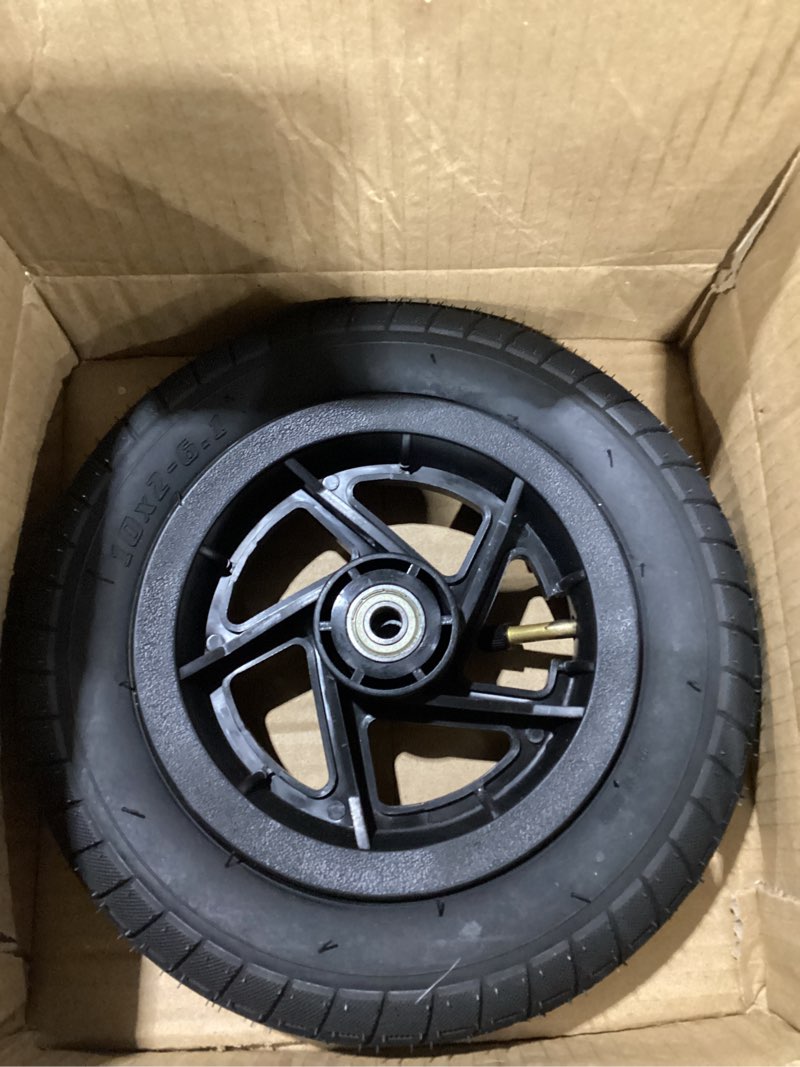 Condition photo showing New/Like New for knee scooter replacement wheel, 10" rear all terrain wheels, knee walker accessory part