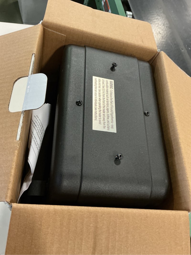 Condition photo showing As Is for Utilitech 4969015 1500W Utility Fan Heater Adjustable Thermostat & Safety Featur