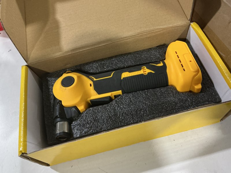 Condition photo showing As Is for cordless palm nailer for dewalt 20v battery, auto hammer with magnetic head,0-90° adjustable auto hammer for one-handed use, for framing & joist hangers(no battery)