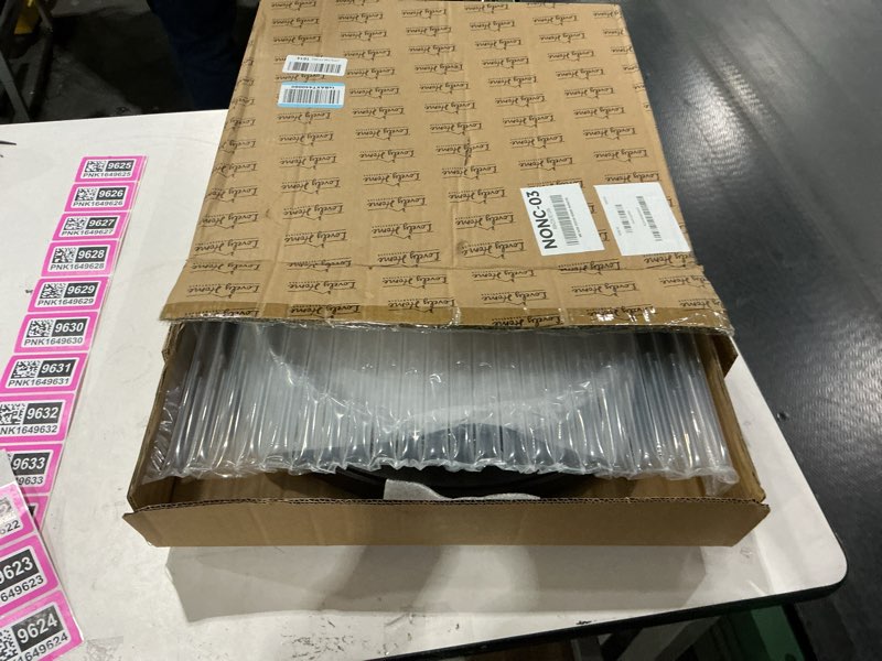 Condition photo showing New/Like New for Illuminated Large Outdoor Clock - 18 inch Indoor Outdoor Night Light Wall Clock with Smart LED Sensor, Temperature and Humidity Combo - Weatherproof & Easy to Read for Pool, Patio & Home Decor Illuminated 18 inch