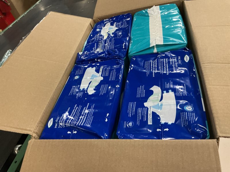 Condition photo showing New/Like New for tena incontinence adult diapers, maximum absorbency, disposable briefs, proskin - large - 56 ct large 56