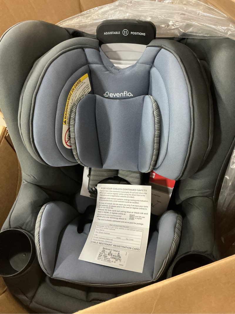 Condition photo showing Good Condition for evenflo reo by revolve360 rotating 2-in-1 convertible car seat, 360 degrees, infant to toddler, forward and rear facing, compact design, one-time install (brookline)