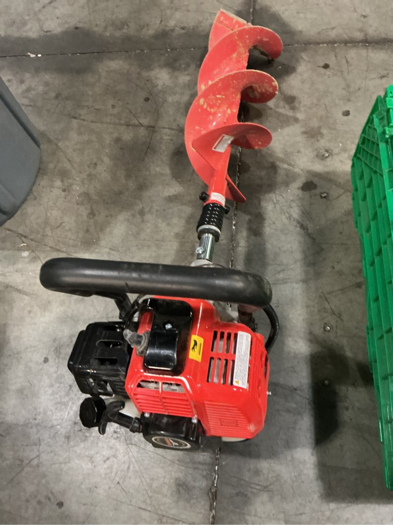 Condition photo showing As Is for prorun 51.7-cc 1-man pea281 gas-powered 2-cycle earth auger auger powerhead with 8-in bit charger not included