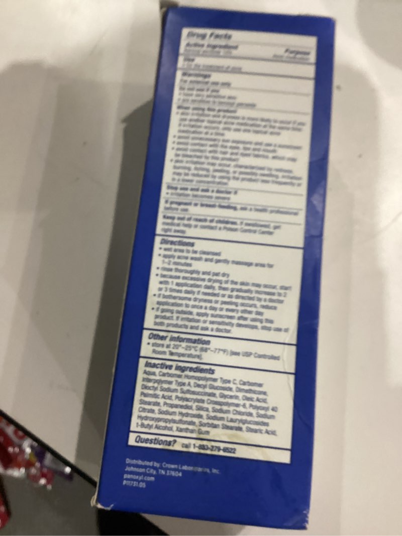 Condition photo showing New/Like New for PanOxyl Acne Foaming Wash Benzoyl Peroxide 10% Maximum Strength Antimicrobial, 5.5 Oz 5.5 Ounce (Pack of 1)