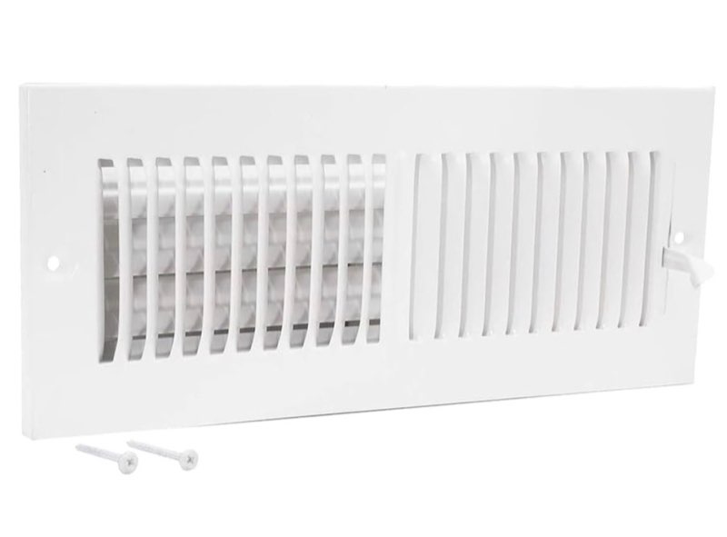 Shoemaker Manufacturing 12x4 – Soft White Wall, Ceiling & Register Air Vent Cover - Ceiling Vent Reg