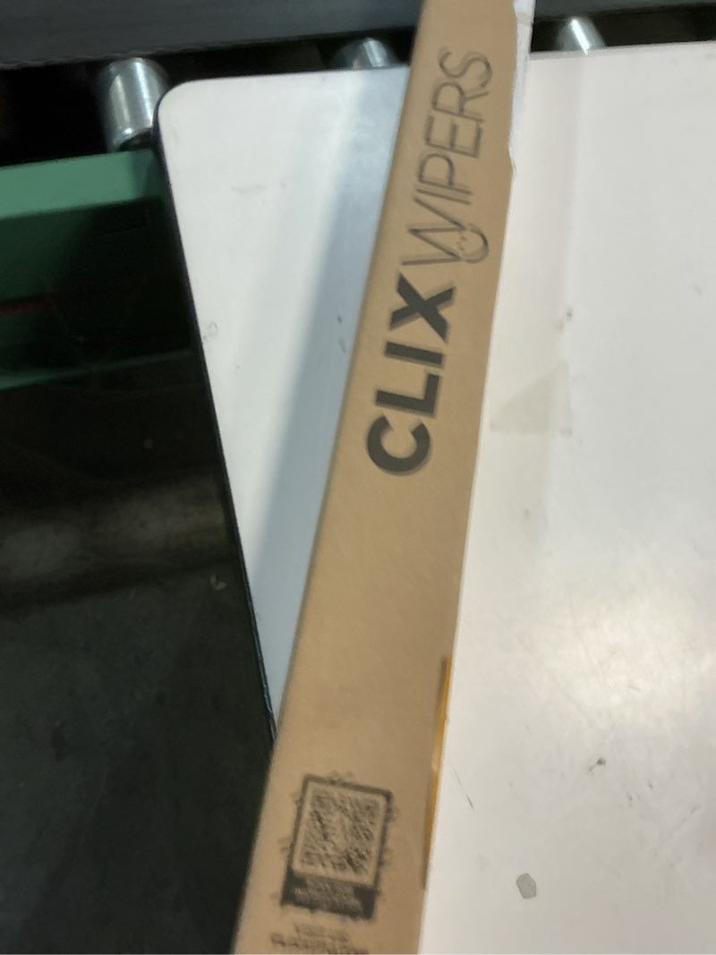 Condition photo showing New/Like New for clixwipers 22" + 22" high performance premium automotive replacement windshield wiper blades, passenger and driver side wiper blade designed for all weather & winter conditions (set of 2) 22" + 22" premium