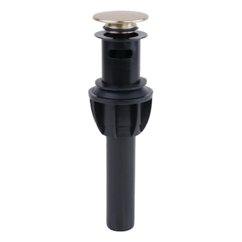 dearborn push button brushed nickel bathroom decorative sink drain