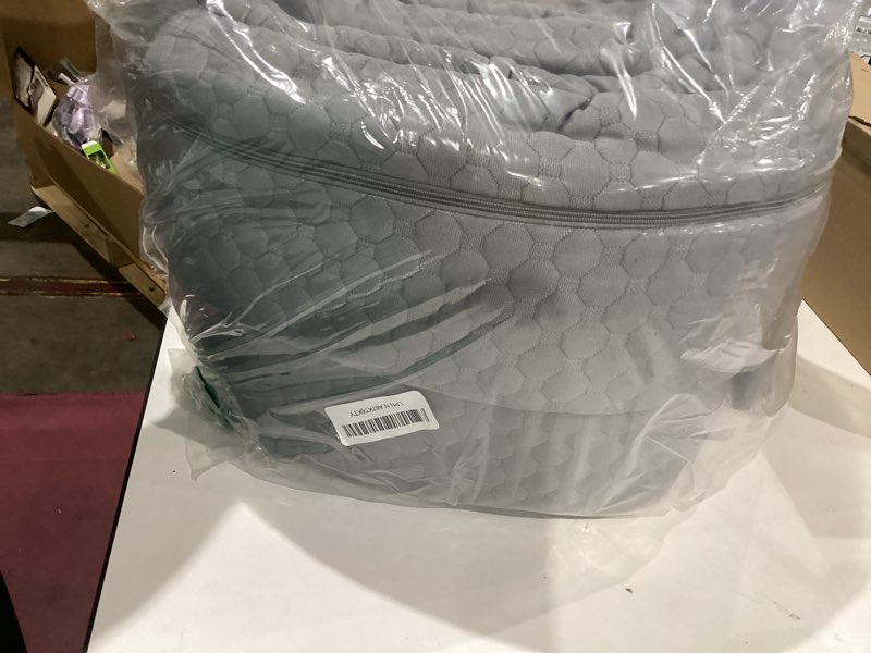 Condition photo showing Good Condition for EUHAMS King Size Bed Wedge Pillow - Bed Gap Filler Mattress Wedge Headboard Pillow Close The Gap 0-7" Between Your Headboard and Mattress or Wall for Sleeping Backrest Pillow (76"x10"x6" Gray) Grey King(10 in x6 in x76 in-Big)
