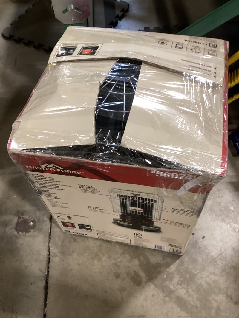 Condition photo showing Good Condition for master forge 23800-btu convection indoor/outdoor kerosene heater