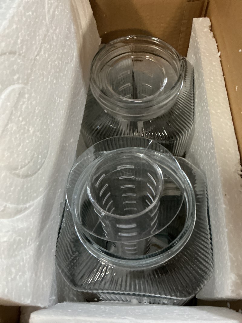 Condition photo showing New/Like New for fuljooy 2 pack 2 gallon glass drink dispenser glass beverage dispenser with stand spigot drink coast