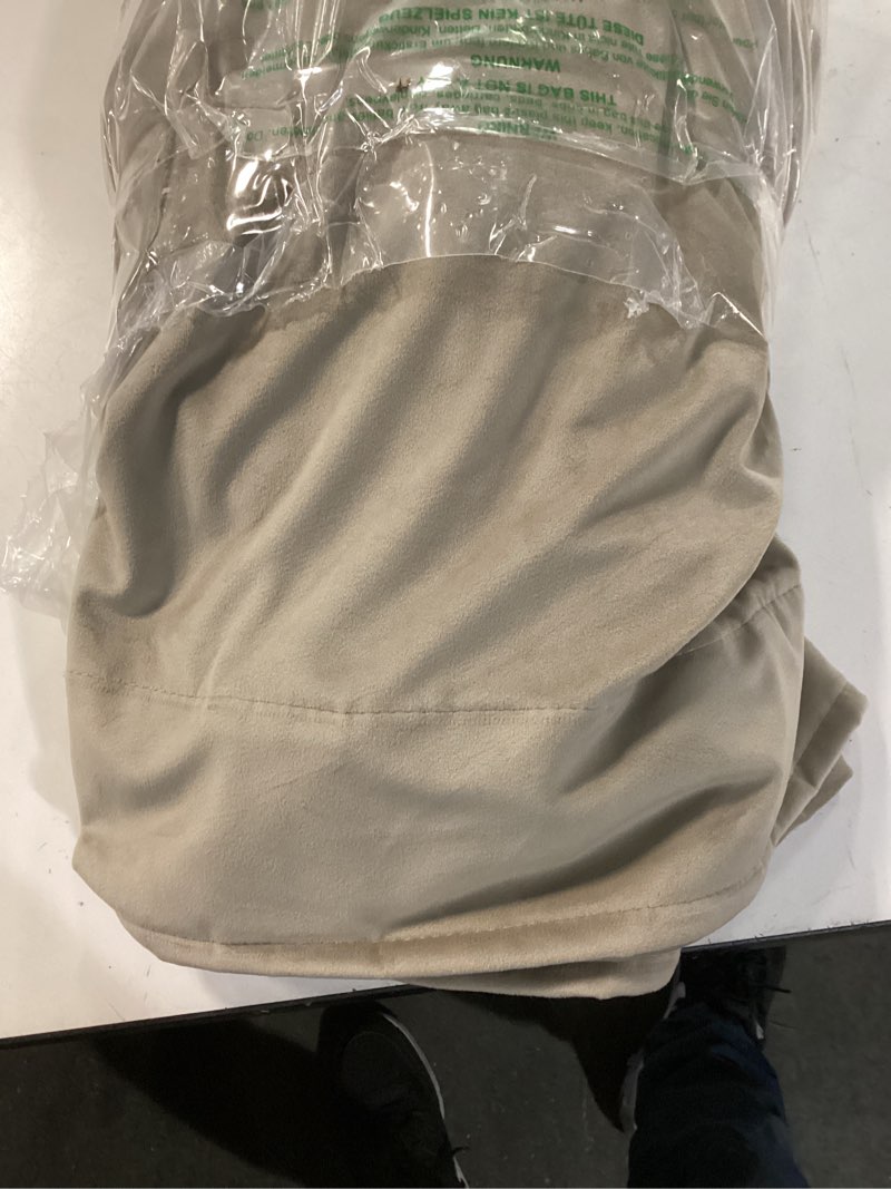 Condition photo showing Good Condition for StangH Camel Beige Curtains 132 inches Long Back Tab Room Darkening Sliding Door Drapes, Heavy Duty Curtain Panels for Neutral & Versatile Home Decor, W52 x L132, 2 Panels 52"W x 132"L (Pack of 2) Beige Series - Camel Beige