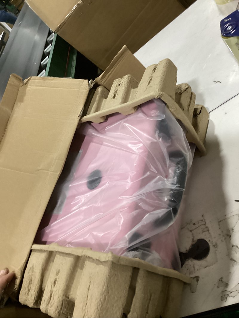 Condition photo showing New/Like New for victrola journey ii (2025 model) – bluetooth suitcase record player – built-in stereo speakers with enhanced bass, 3-speed turntable, bluetooth input and output, rca & headphone outputs (pink)