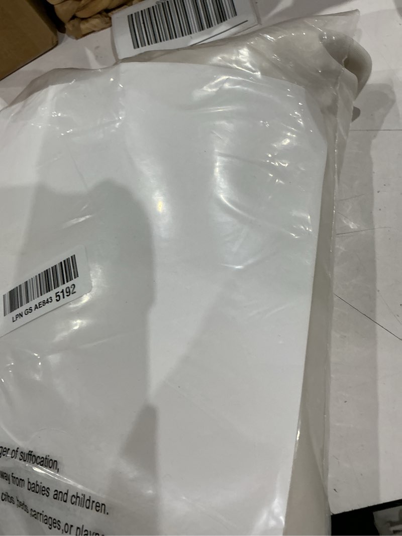 Condition photo showing As Is for h.versailtex light blocking curtain for living room thermal insulated window treatment panel/drape for dining room, elegant soft curtain for bedroom grommet top one panel (ivory - 52x84 inches) 52"w x 84"l (pack of 1) ivory