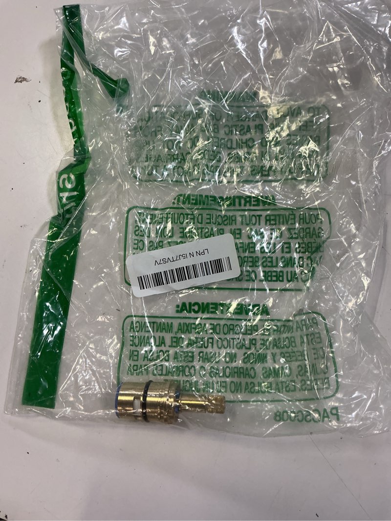 Condition photo showing New/Like New for gerber danze da507072w ceramic disc cartridge round stem-cold, brushed nickel round stem - cold