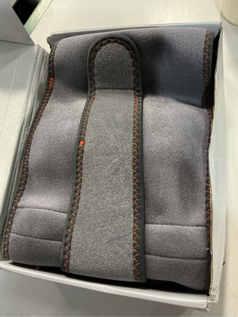 Condition photo showing Good Condition for heated back brace, cordless heating pad for back pain relief, lower back massager with 3 heating and vibrations, lumbar supports belt