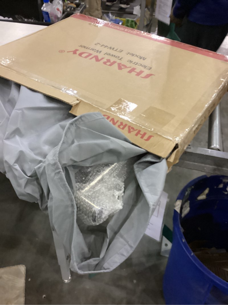 SHARNDY Towel Warmer Polished Chrome for Bathroom Wall Mounted Drying Rack Plug-in Electric Heated T