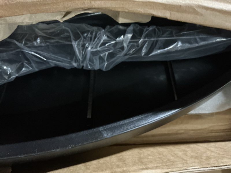 Condition photo showing As Is for similar round outdoor dining table with umbrella hole black